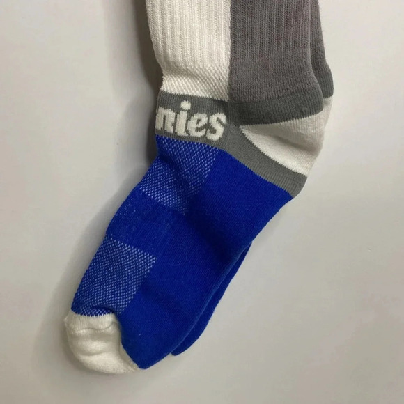 Burnies Mens 6-13 Size Socks Blue white Gray - Picture 6 of 7